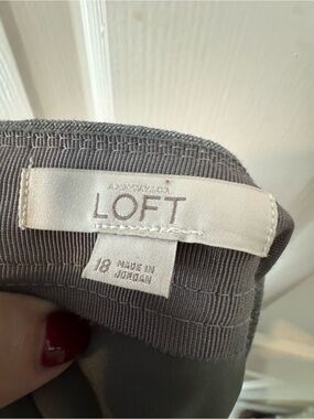 LOFT | Skirts | Loft Dark Gray Pencil Skirt | Poshmark